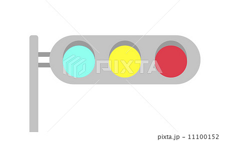 信号機のイラスト素材