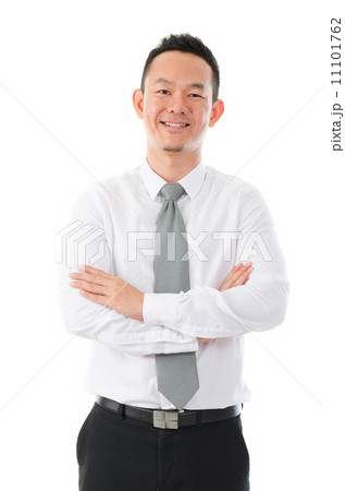 Young Asian business man isolated on white background. Young Asian business man isolated on white background. 11101762