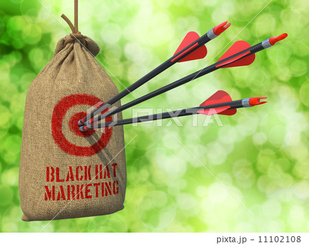 Black Hat Marketing - Arrows Hit in Target. 11102108