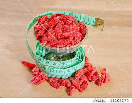 goji berries with a measuring meter 11102276