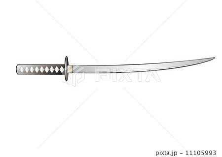 日本刀のイラスト素材 11105993 Pixta