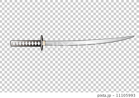 日本刀のイラスト素材 11105993 Pixta