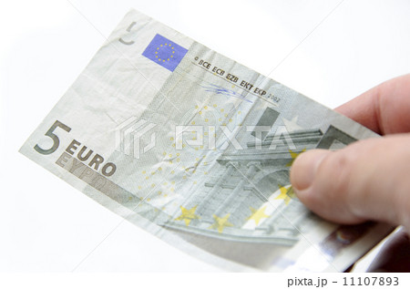 Handing five dollar euro bill Handing five dollar euro bill 11107893