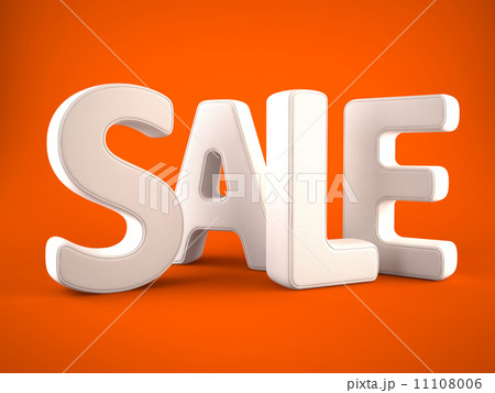 Sale word white on orange background Sale word white on orange background 11108006