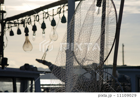 タモ網と集魚灯 タモ網と集魚灯 11109029