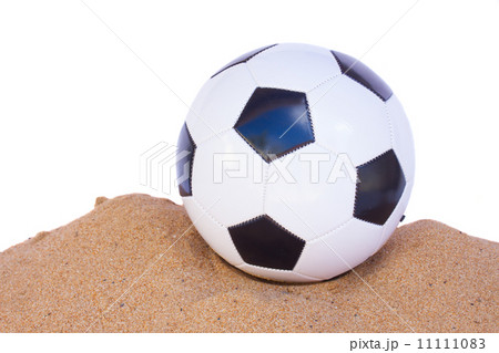 football ball in sand 11111083