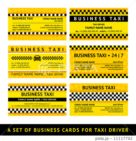 Business card taxi - sixth set 11117782