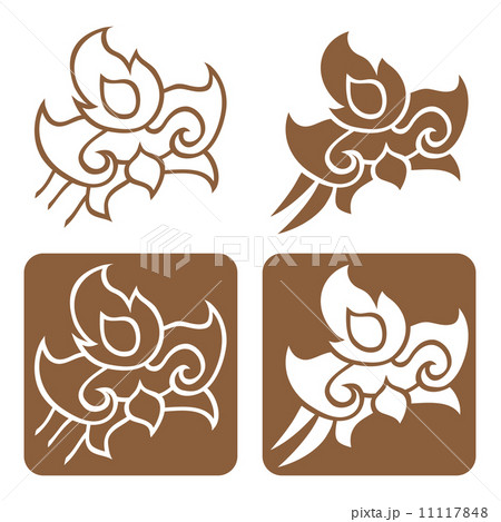 Complementary line thai art illustration. Complementary line thai art illustration. 11117848