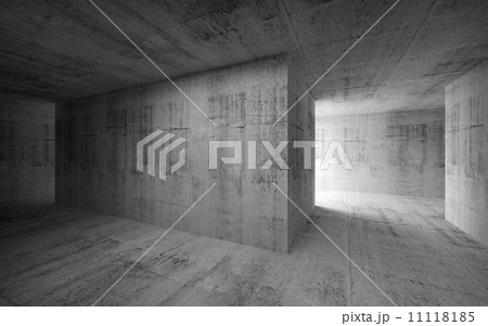 Empty dark abstract concrete interior. 3d render illustration Empty dark abstract concrete interior. 3d render illustration 11118185