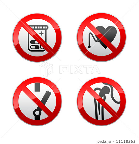 Set prohibited signs - medicine Set prohibited signs - medicine 11118263