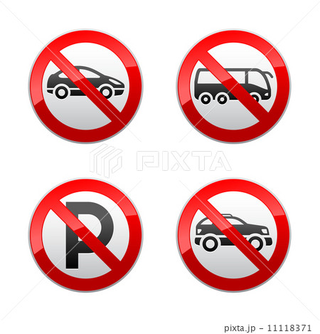 Set prohibited signs - transport 11118371