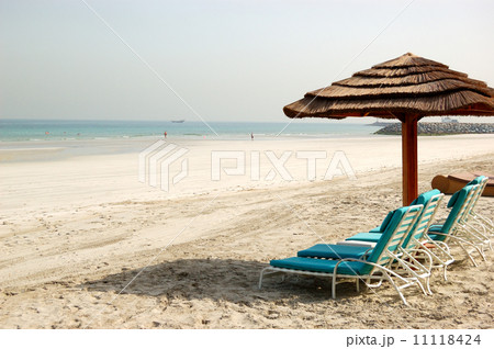 Beach of the luxury hotel, Ajman, UAE Beach of the luxury hotel, Ajman, UAE 11118424