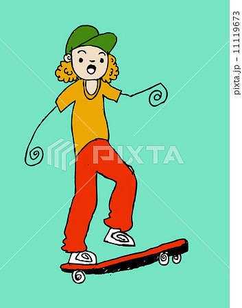 Cute cartoon people man and woman in Jaidee Family Style 11119673