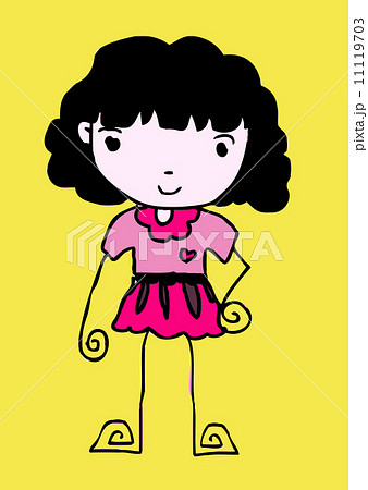 Cute cartoon people man and woman in Jaidee Family Style 11119703