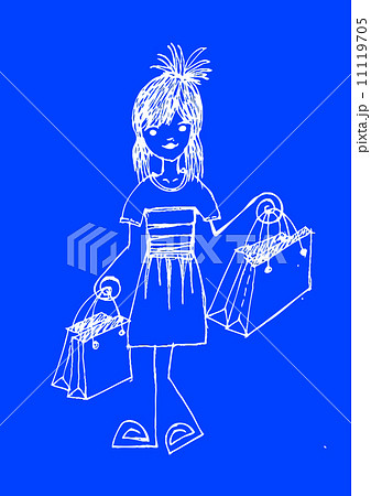 Cute cartoon people man and woman in Jaidee Family Style 11119705