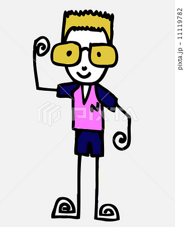 Cute cartoon people man and woman in Jaidee Family Style 11119782