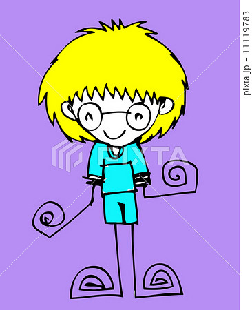 Cute cartoon people man and woman in Jaidee Family Style 11119783