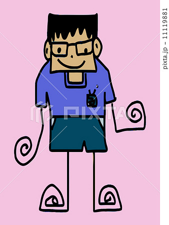 Cute cartoon people man and woman in Jaidee Family Style 11119881