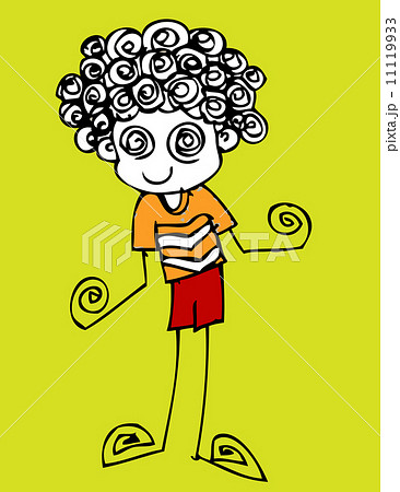 Cute cartoon people man and woman in Jaidee Family Style 11119933