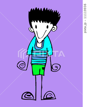 Cute cartoon people man and woman in Jaidee Family Style 11119936