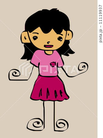 Cute cartoon people man and woman in Jaidee Family Style 11119937