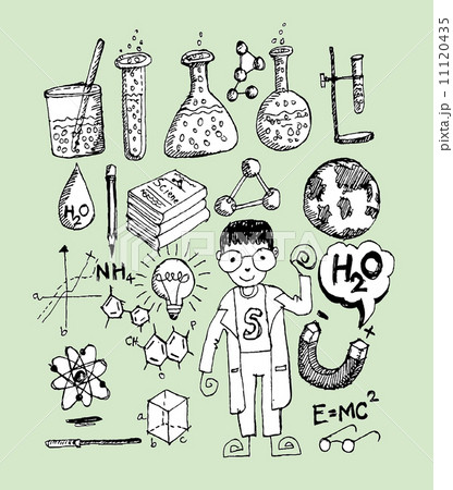 science object in doodle style design 11120435
