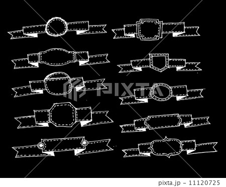 set of banners and ribbons 11120725