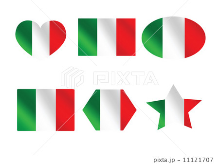 Italy flag icons theme idea for design 11121707