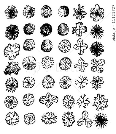 Trees top view for architecture landscape design projects Trees top view for architecture landscape design projects 11121727