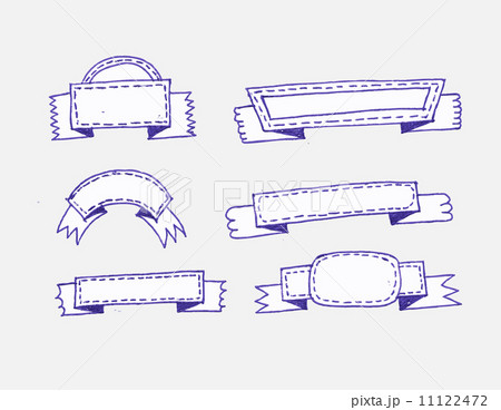set of banners and ribbons set of banners and ribbons 11122472