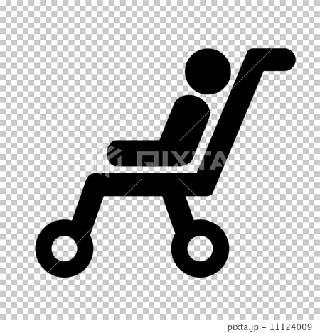 ベビーカーのピクトグラム ベビーカーのピクトグラム 11124009
