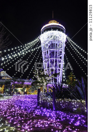湘南の宝石 江の島展望灯台シーキャンドルのイルミネーション 11129815