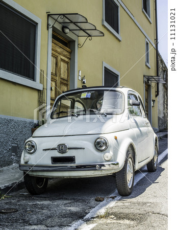 White small vintage Fiat Abarth 11131021