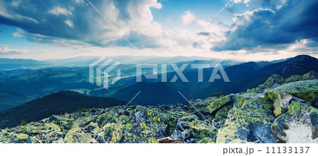 Carpathian mountain landscape panorama 11133137