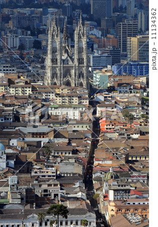 Historical center of old town Quito, Ecuador 11134362