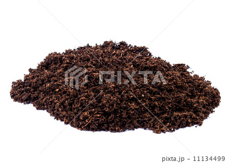 soil paet moss on isolated white background 11134499