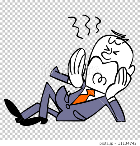 睡覺和打呵欠的商人 11134742