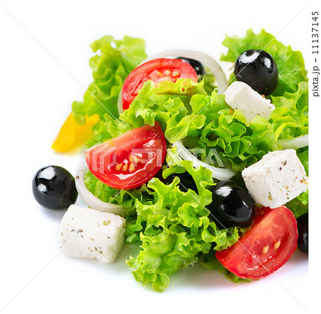 Mediterranean Salad. Greek Salad isolated on a White Background Mediterranean Salad. Greek Salad isolated on a White Background 11137145