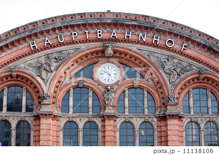big german railway station facade big german railway station facade 11138106
