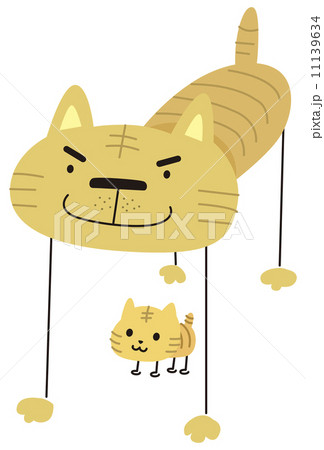 子供を守る親猫 11139634