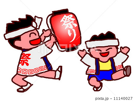 お祭り　子供 11140027