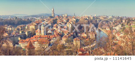 vintage panorama of Bern, Switzerland 11141645