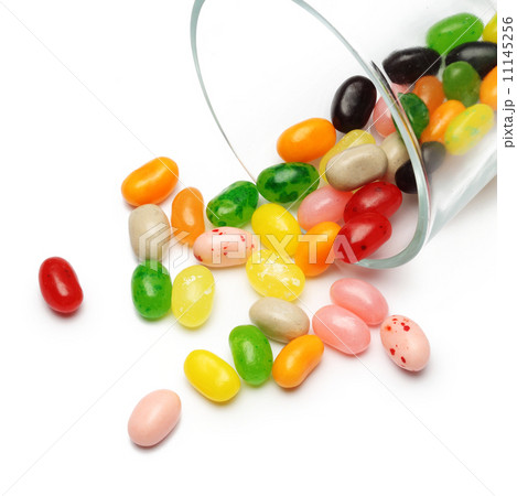 sweet candy jelly beans in glass this colorful  11145256