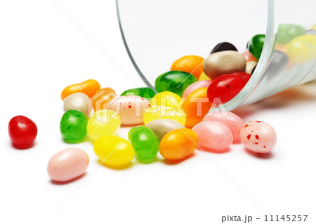 sweet candy jelly beans in glass this colorful  11145257