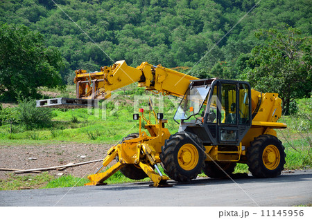 Machinery parking at construction site Machinery parking at construction site 11145956