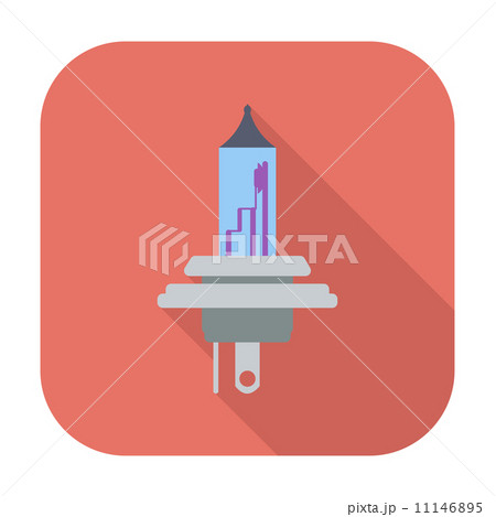 Xenon car lamp flat icon 11146895