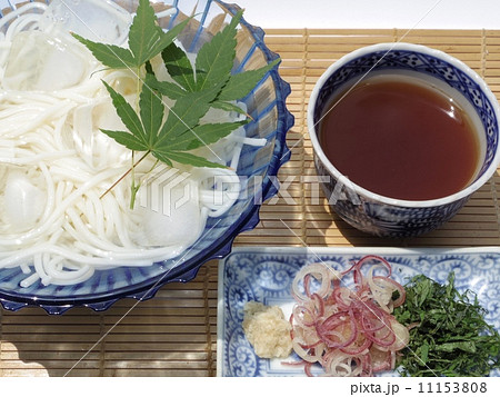 冷や麦と薬味 冷や麦と薬味 11153808