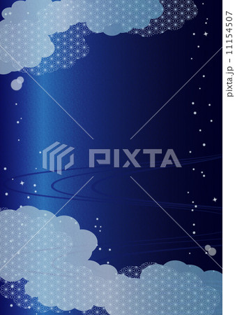 背景素材-夜空イメージ(タテ) 11154507