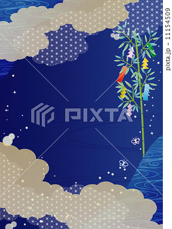 背景素材-七夕イメージ(タテ) 背景素材-七夕イメージ(タテ) 11154509