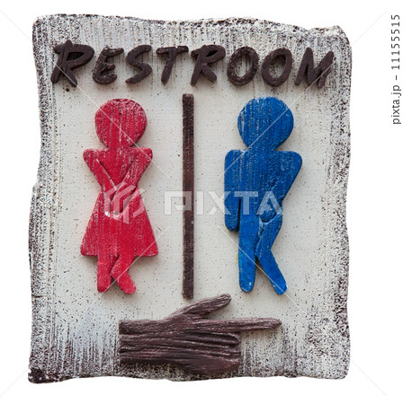 Sign of men and women toilet, rest room 11155515